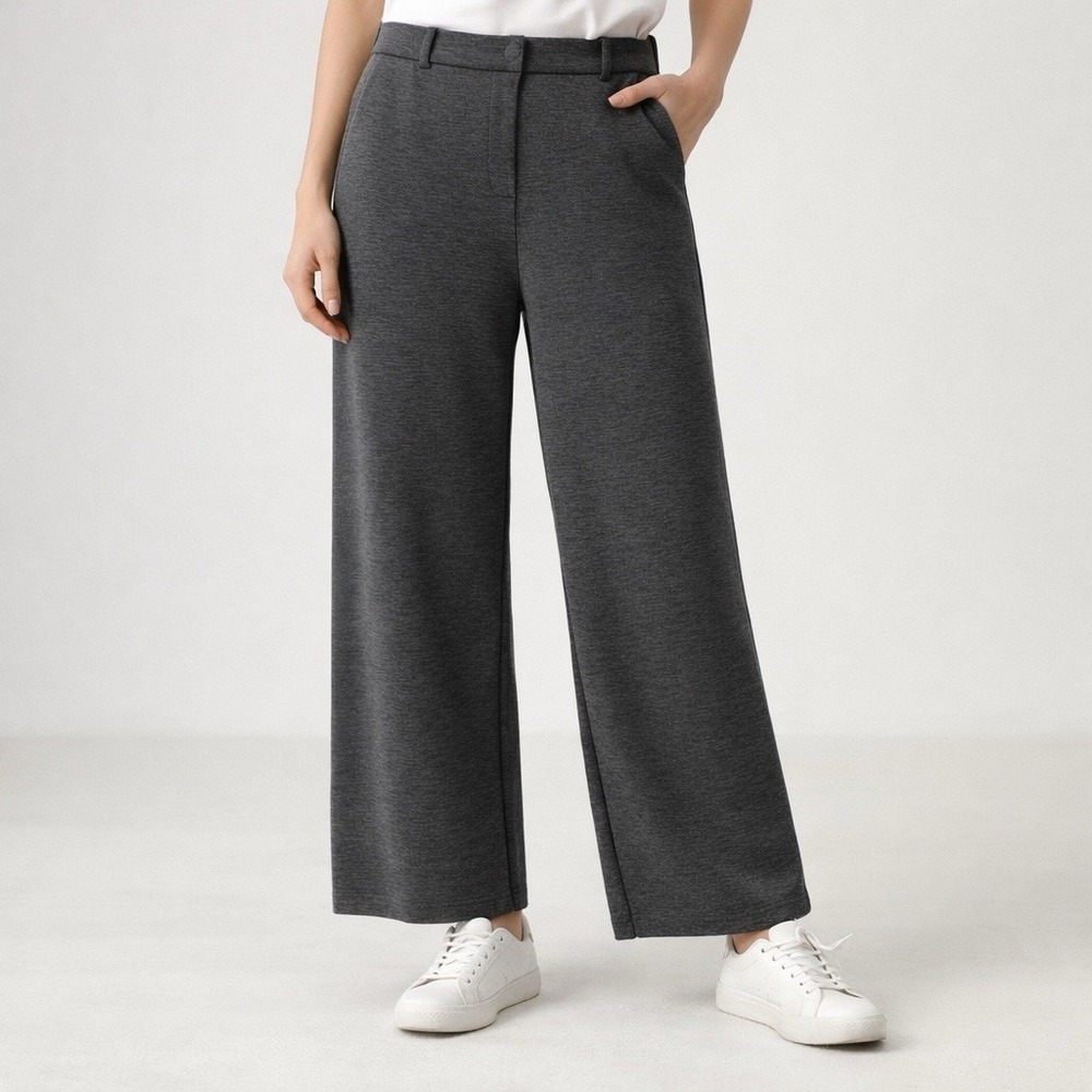 OGL Move Gray Wide Leg Knit Pants NWT Size Medium – Stretch‎ Pull On Work Lounge